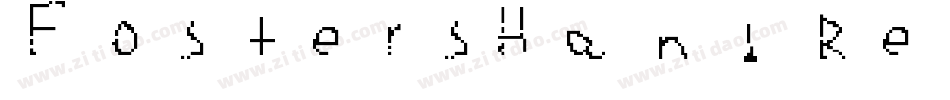 FostersHand Regular字体转换